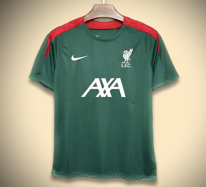 maillot-liverpool-entrainement-vert-2425 Liverpool Trainingstrikot Grün 2425