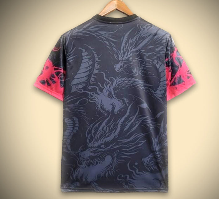 Real Madrid Konzept-Fußballtrikot Drachen Edition rot-schwarz Saison 2425