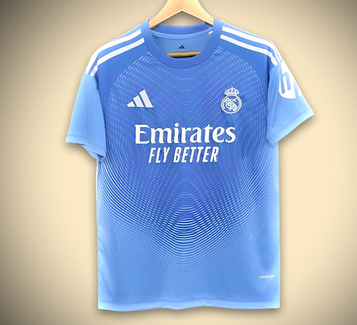 Real Madrid Vorbereitungstrikot Blue Edition 2025-2026 Vorderansicht