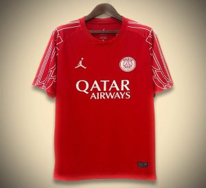 Paris Saint-Germain Auswärtstrikot Edition Rot 2024-2025 Vorderansicht