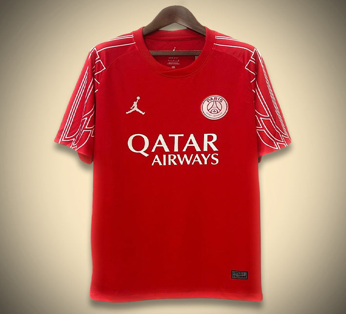 Paris Saint-Germain Auswärtstrikot Edition Rot 2024-2025 Vorderansicht