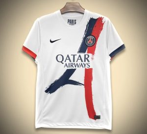 Paris Saint-Germain Auswärtstrikot Edition Weiß 2024-2025 Vorderansicht