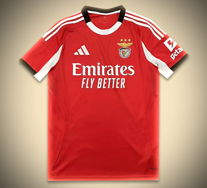 maillot-domicile-benfica-saison-2025-2026-rouge-officiel Heimtrikot Benfica Saison 2025 2026 rot offiziell
