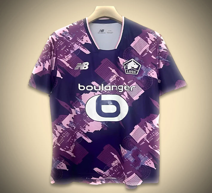 Offizielles Auswärtstrikot LOSC Lille Saison 2025 2026 Fußballtrikot