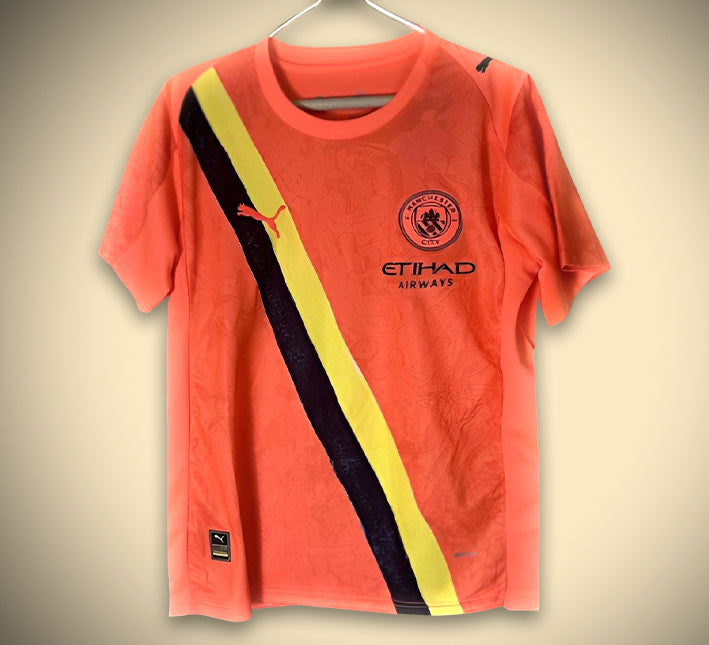 Manchester City Drittes Trikot Orange 2526