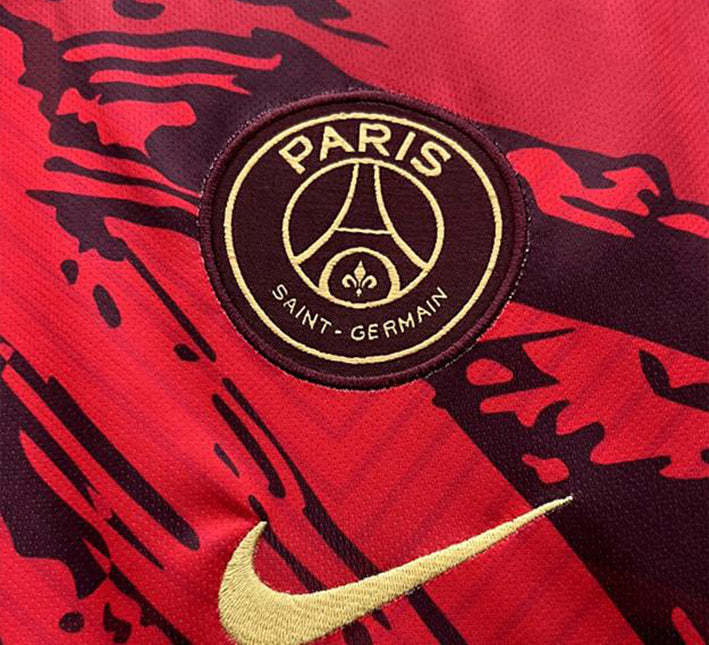 Rotes Konzept Paris Saint Germain Trikot Saison 2024 2025