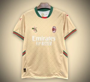 Konzept Trikot AC Milan Gucci Edition Gold 2425