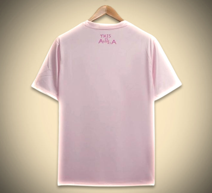 Fußballtrikot Algerien rosa Design Konzept Fan-Trikot