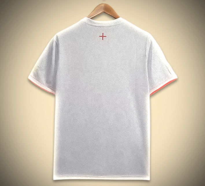 Konzept Trikot England Comma Edition Weiß 2024 Rückansicht