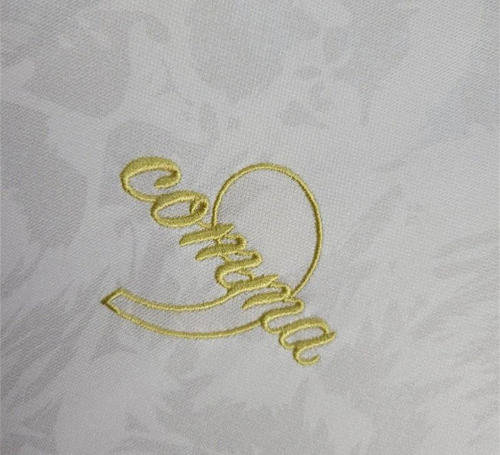Konzept Trikot England Comma Edition Weiß 2024 Stoffdetail