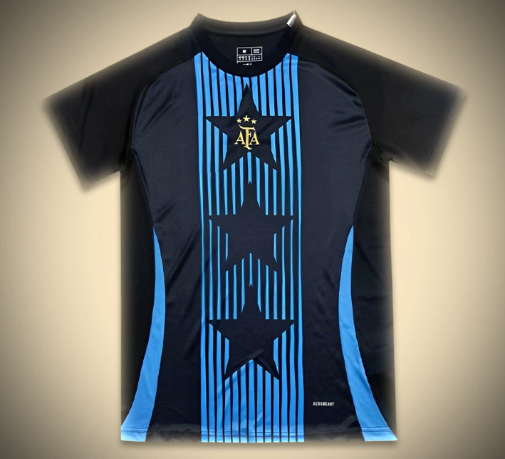 Argentinien Aufwärmtrikot 2024 Blau und Weiß für Fußballtraining