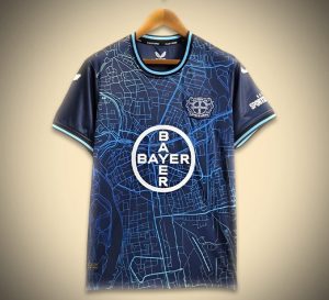 maillot-de-football-bayern-04-leverkusen-bleu-design-concept-collection-2425 Bayer 04 Leverkusen blau Konzept-Trikot Kollektion 2425
