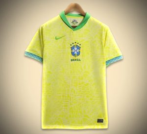 Offizielles Brasilien Heimtrikot mit Wappen und modernen Details