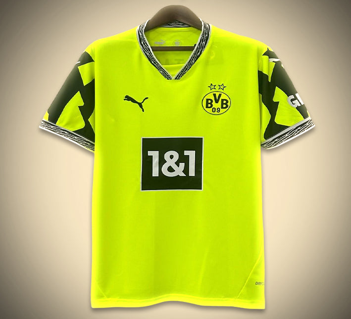 Konzept Trikot Borussia Dortmund Grün Ausgabe 2024-2025 Vorderansicht