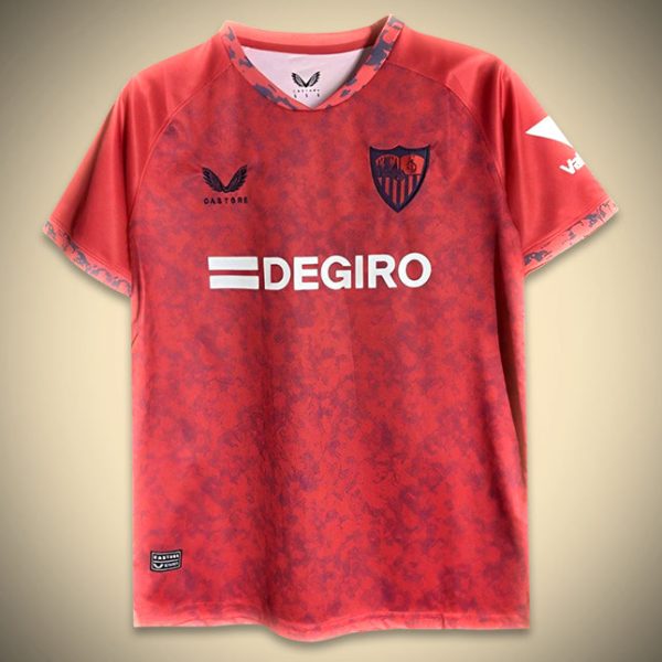 FC Sevilla Auswärtstrikot Rot 2024-2025