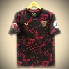 maillot-exterieur-fc-seville-noir-saison-2024-2025-tenue-de-football-officielle Auswärtstrikot FC Sevilla schwarz Saison 2024 2025 offizielles Fußballtrikot