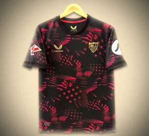 Auswärtstrikot FC Sevilla schwarz Saison 2024 2025 offizielles Fußballtrikot