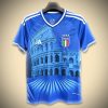 Konzept Trikot Italien Stadt Blau Edition Fußballkollektion Saison 2023