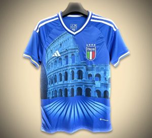 Konzept Trikot Italien Stadt Blau Edition Fußballkollektion Saison 2023