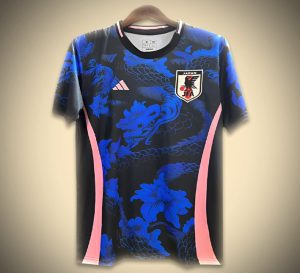 Japan Konzepttrikot Drache Schwarz Blau für Fußballfans