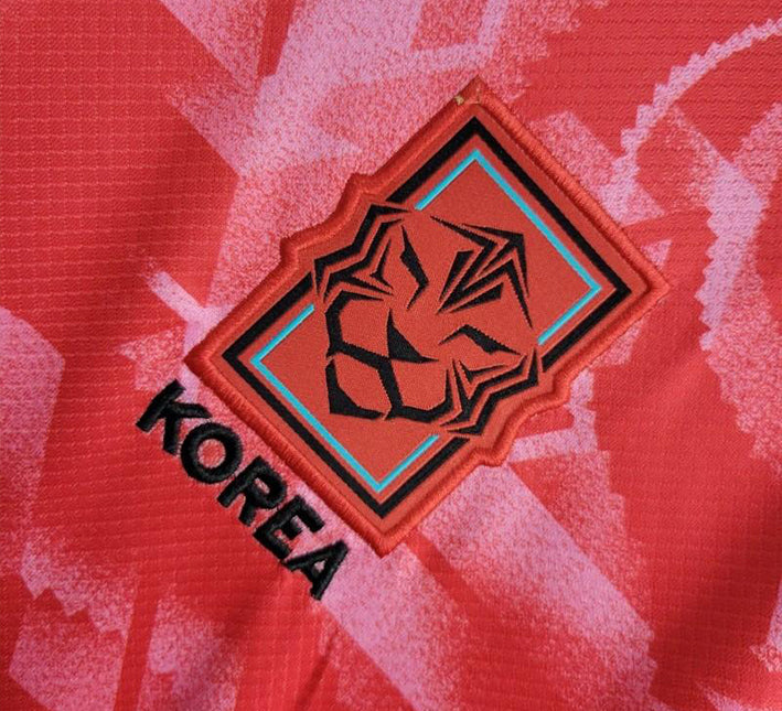 maillot-domicile-equipe-de-coree-du-sud-saison-2024-rouge Südkorea Heimtrikot 2024 rot