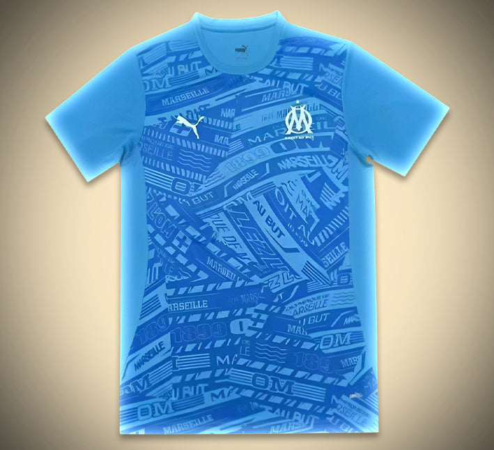 Olympique Marseille Vorbereitungstrikot 2024-2025 Vorderansicht