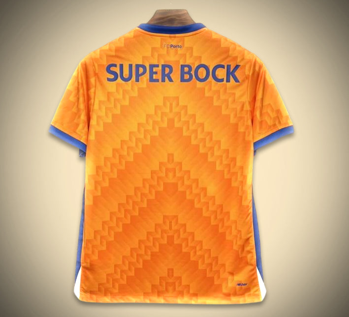 maillot-exterieur-orange-du-fc-porto-saison-2024-2025-tenue-de-football-officielle Offizielles oranges Auswärtstrikot FC Porto Saison 2024 2025 Fußballtrikot