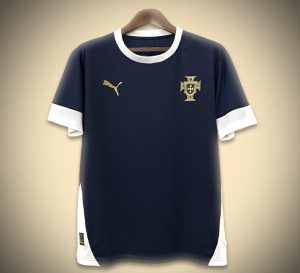 Portugal Trainingstrikot Marineblau 2024-2025 Vorderansicht