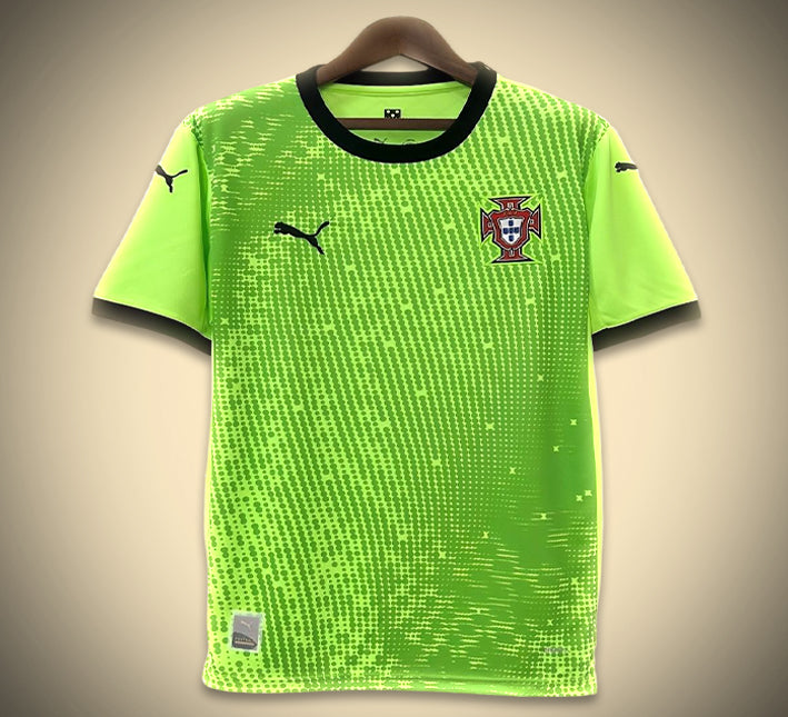 Portugal Torwarttrikot Grün 2024-2025 Vorderansicht