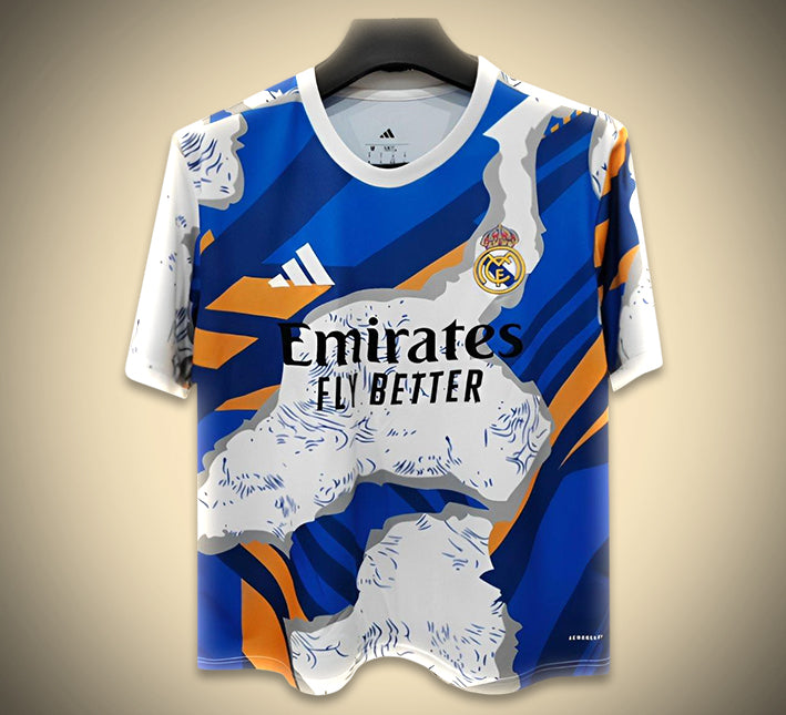 Real Madrid Konzept-Fußballtrikot abstraktes Muster Saison 2025 2026