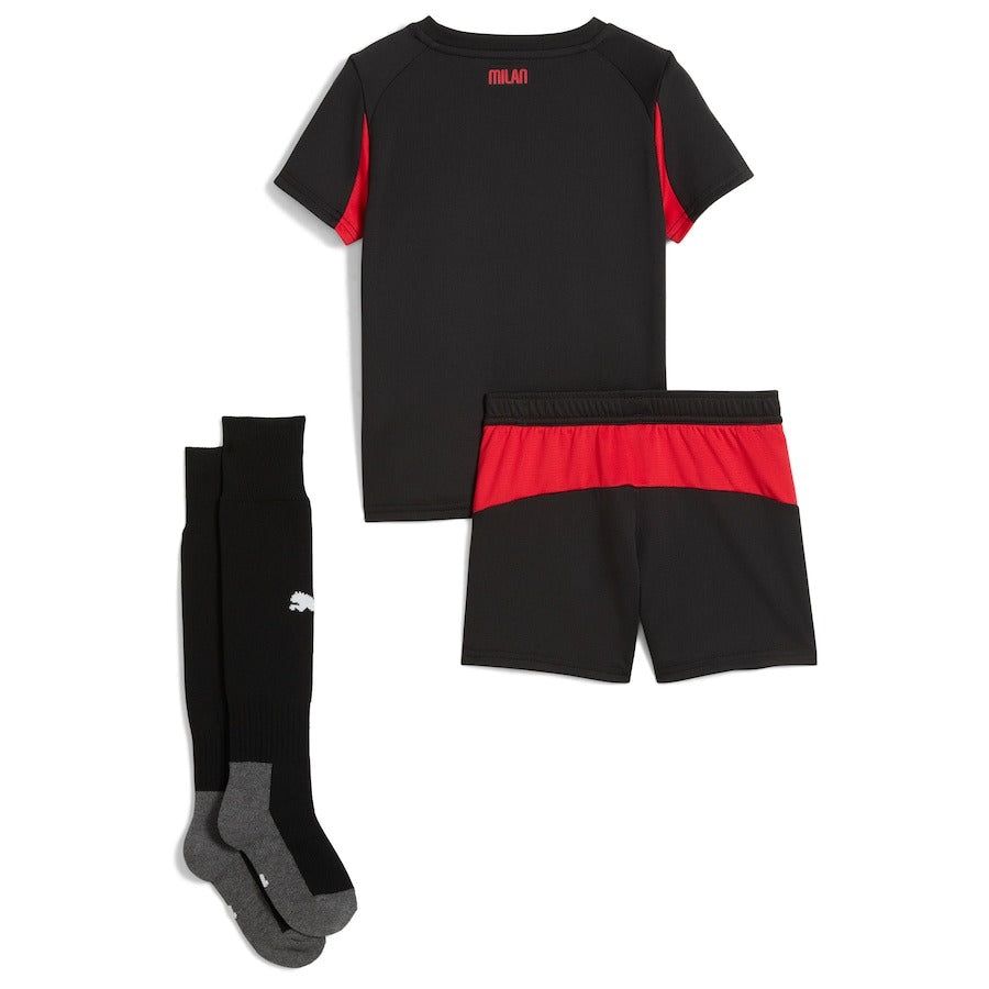 AC Milan Kinder Trikot Heim Saison 2025 2026 mit Shorts