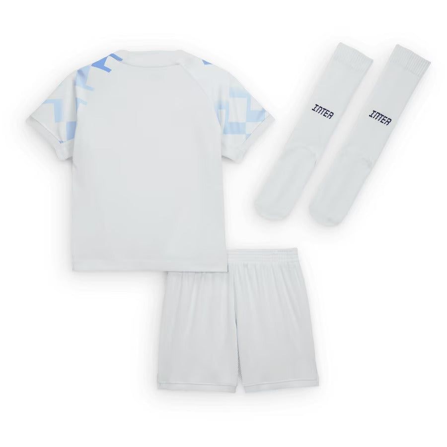 Inter Mailand Kinder Auswärtstrikot Saison 2025 2026 mit Shorts