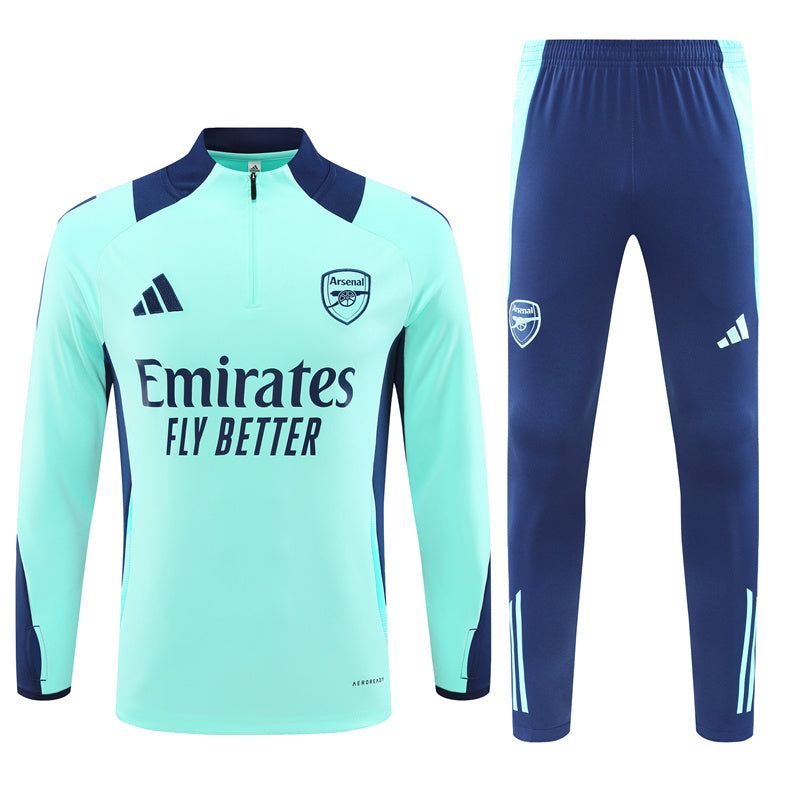 ensemble-survetement-arsenal-saison-2024-2025-haut-et-bas-pour-supporter Arsenal Trainingsanzug Saison 2024 2025 Oberteil und Hose für Fans