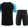 Inter Mailand schwarzes Trainingsset Saison 2023 2024 Oberteil und Hose