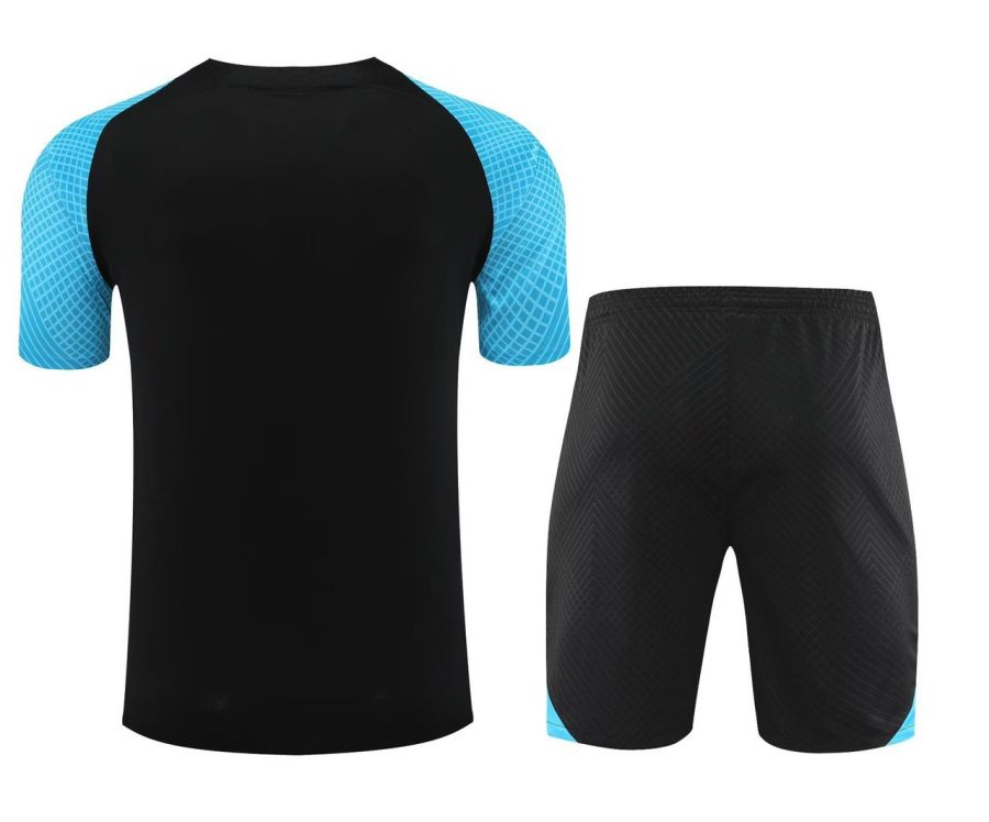 Inter Mailand schwarzes Trainingsset Saison 2023 2024 Oberteil und Hose