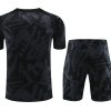 ensemble-training-psg-noir-saison-2023-2024-pour-entrainement-football PSG schwarzes Trainingsset Saison 2023 2024 für Fußballtraining