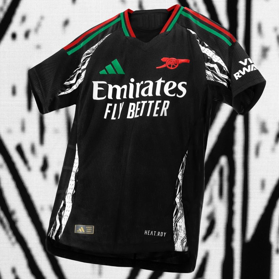 Arsenal Auswärtstrikot adidas rot und schwarz für Gunners-Fans