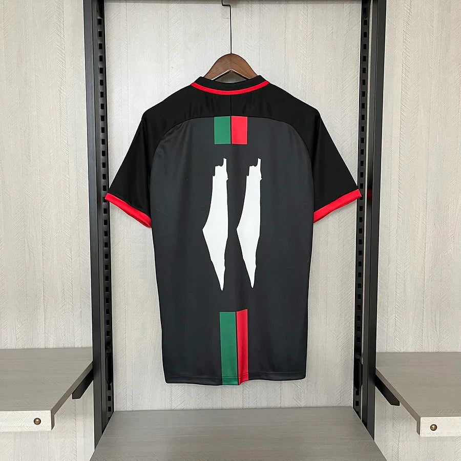 Fußballtrikot Palästina rot grün schwarz weiß