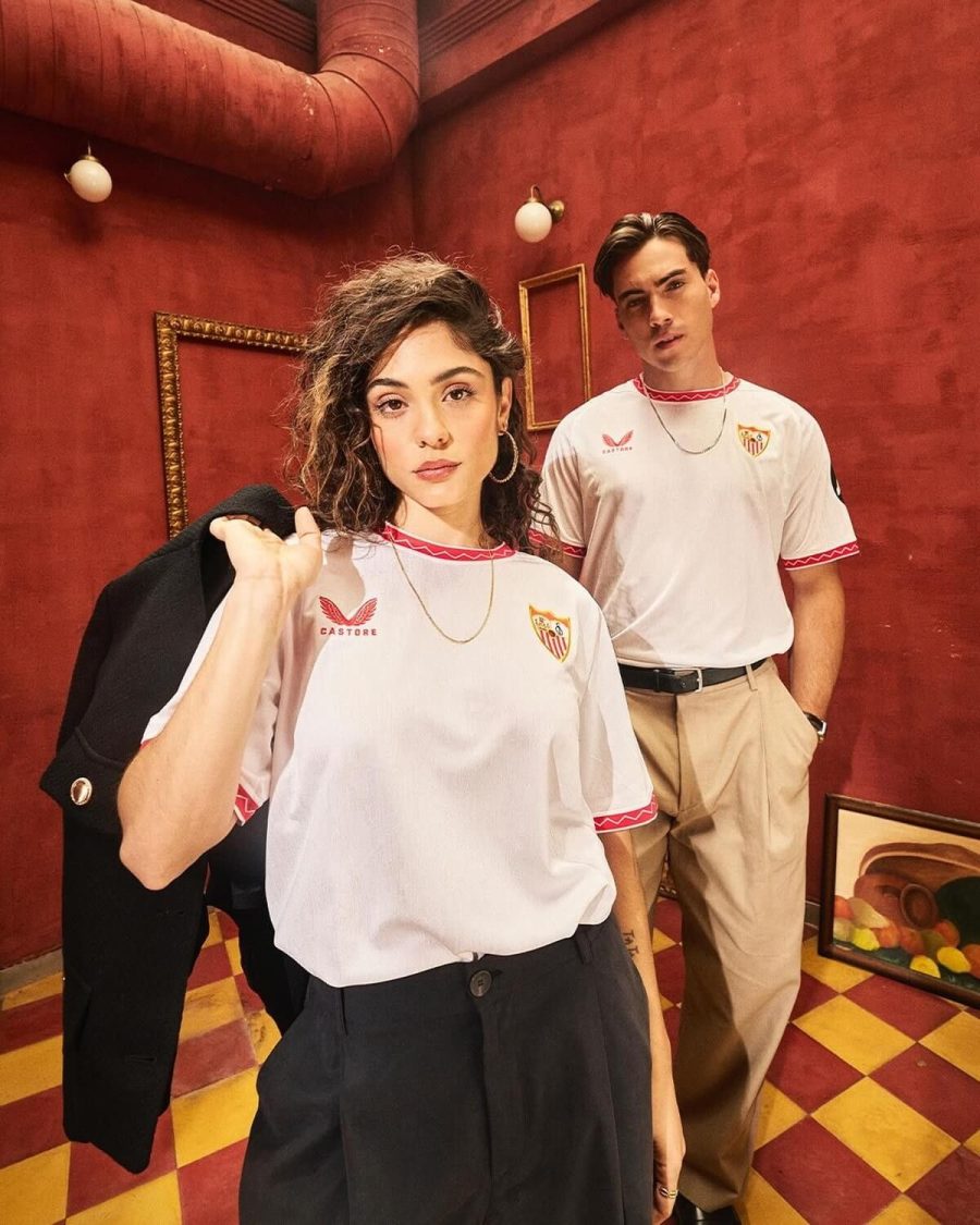 Offizielles Trikot FC Sevilla rot und weiß Heimtrikot