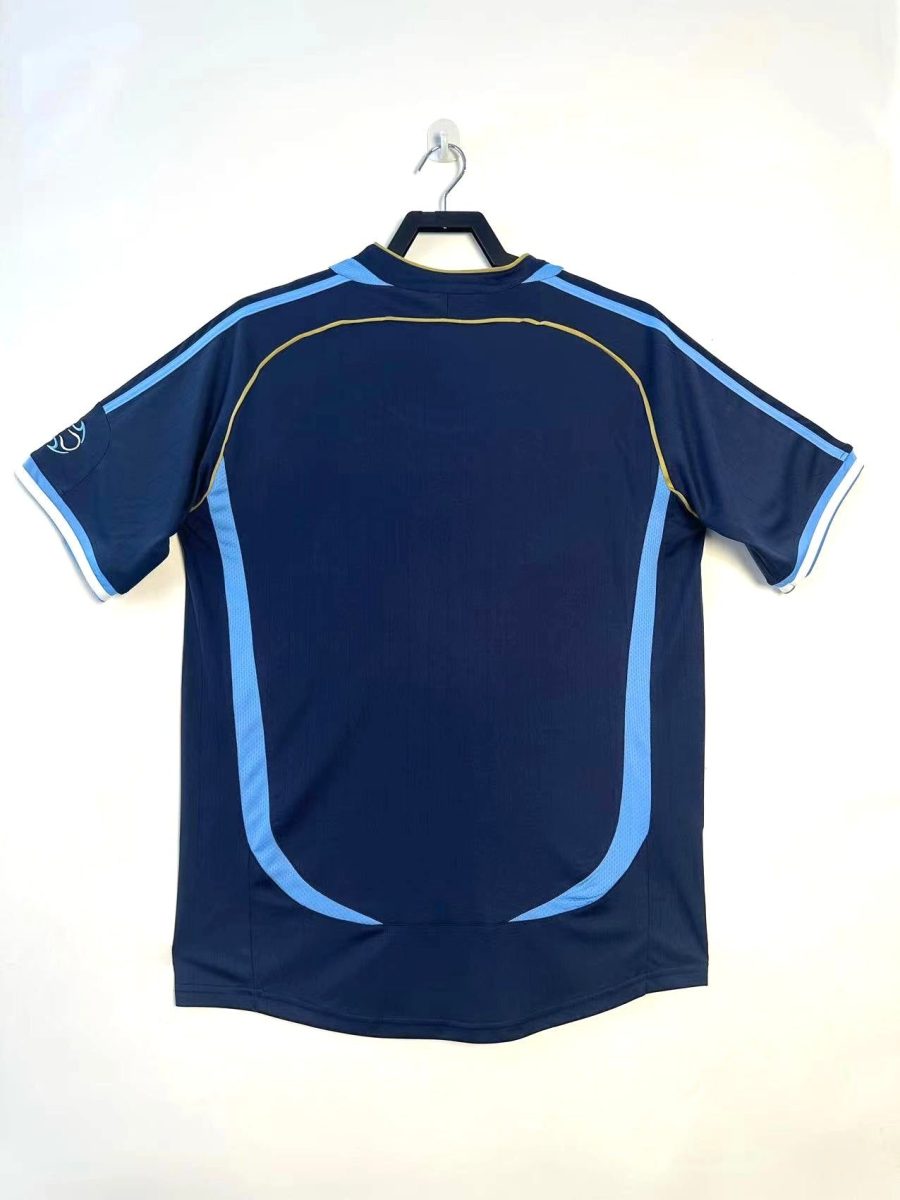 Vintage-Trikot Argentinien blau und weiß Auswärtsversion 2006
