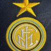 Vintage Inter Mailand blau-schwarzes Trikot 1990er Jahre