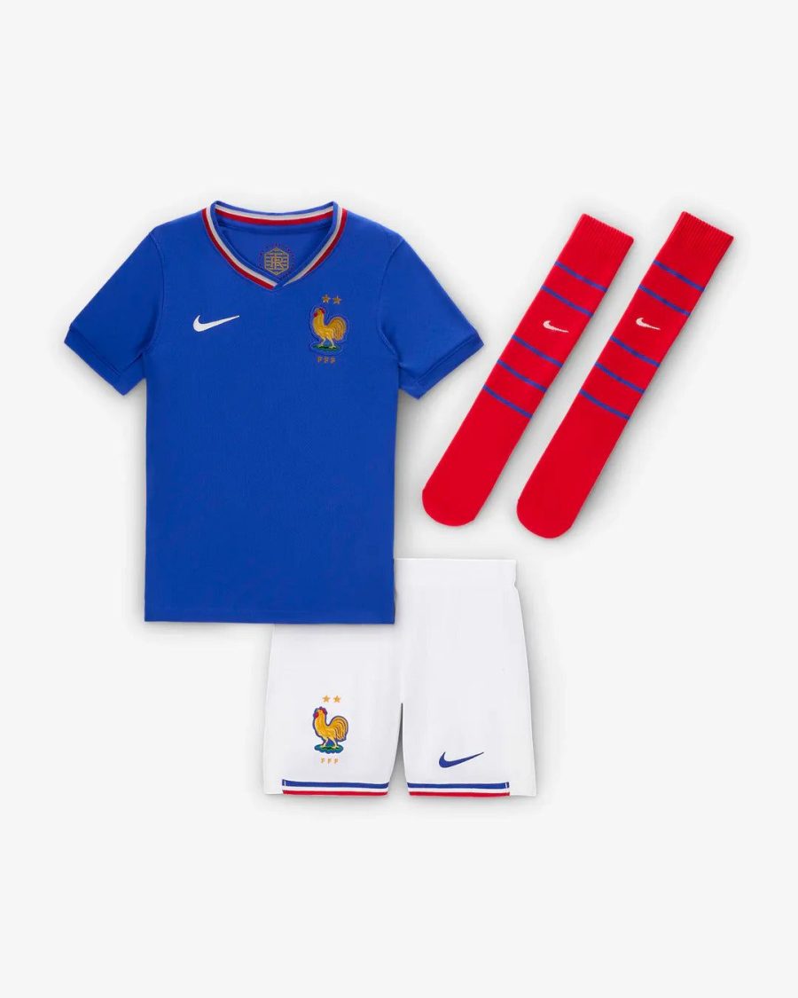 Kinder Trikot Frankreich Heim 2024
