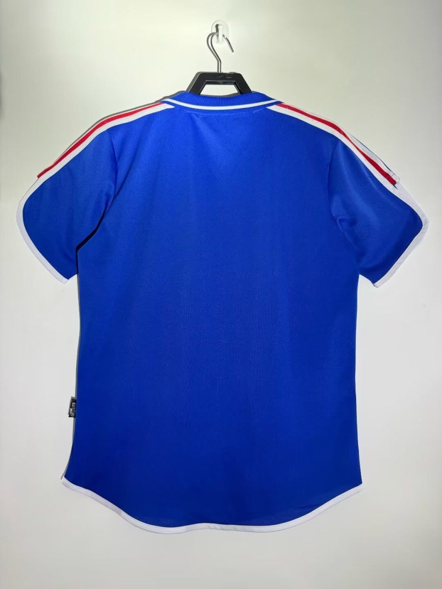 Frankreich Heimtrikot 2000 Trikolkragen