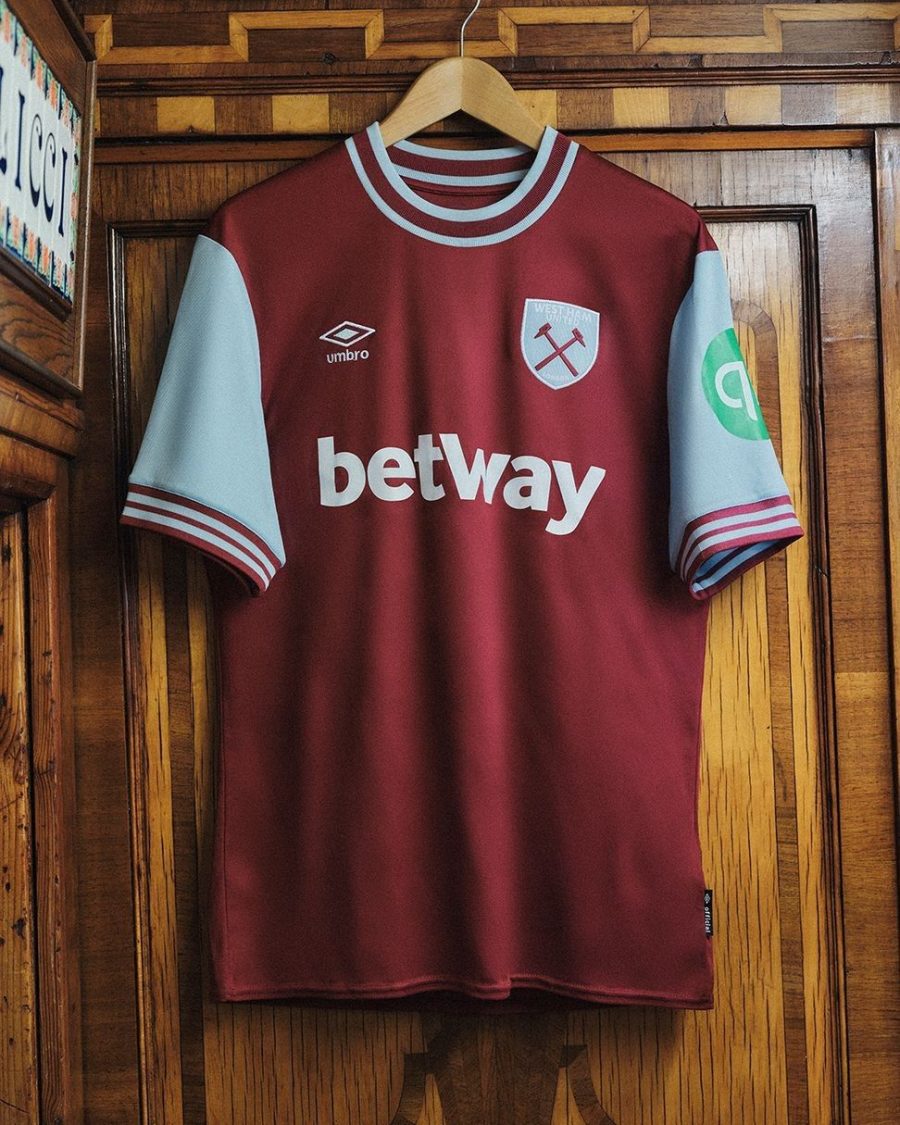 West Ham United Bordeaux Heimtrikot