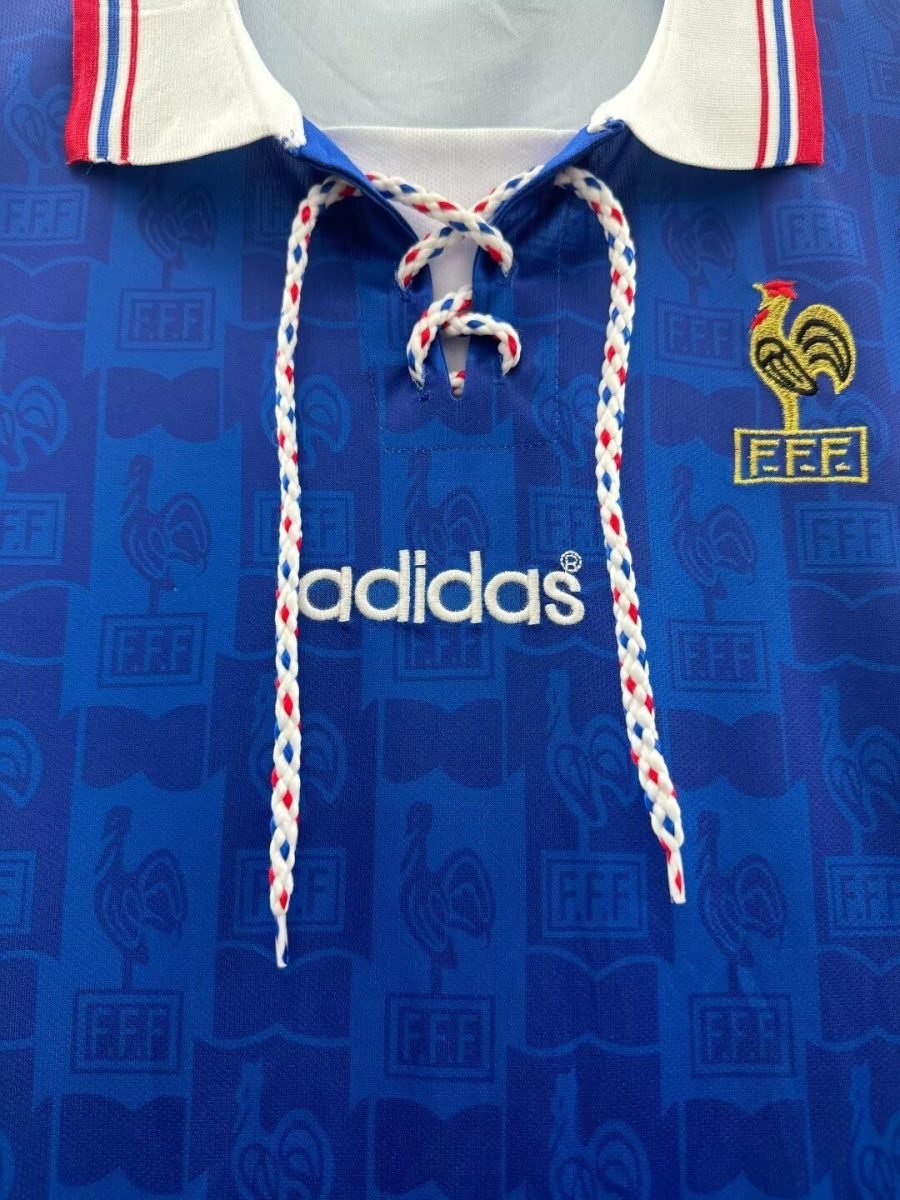 maillot-de-l-equipe-de-france-domicile-annee-1996 Frankreich Heimtrikot Jahr 1996