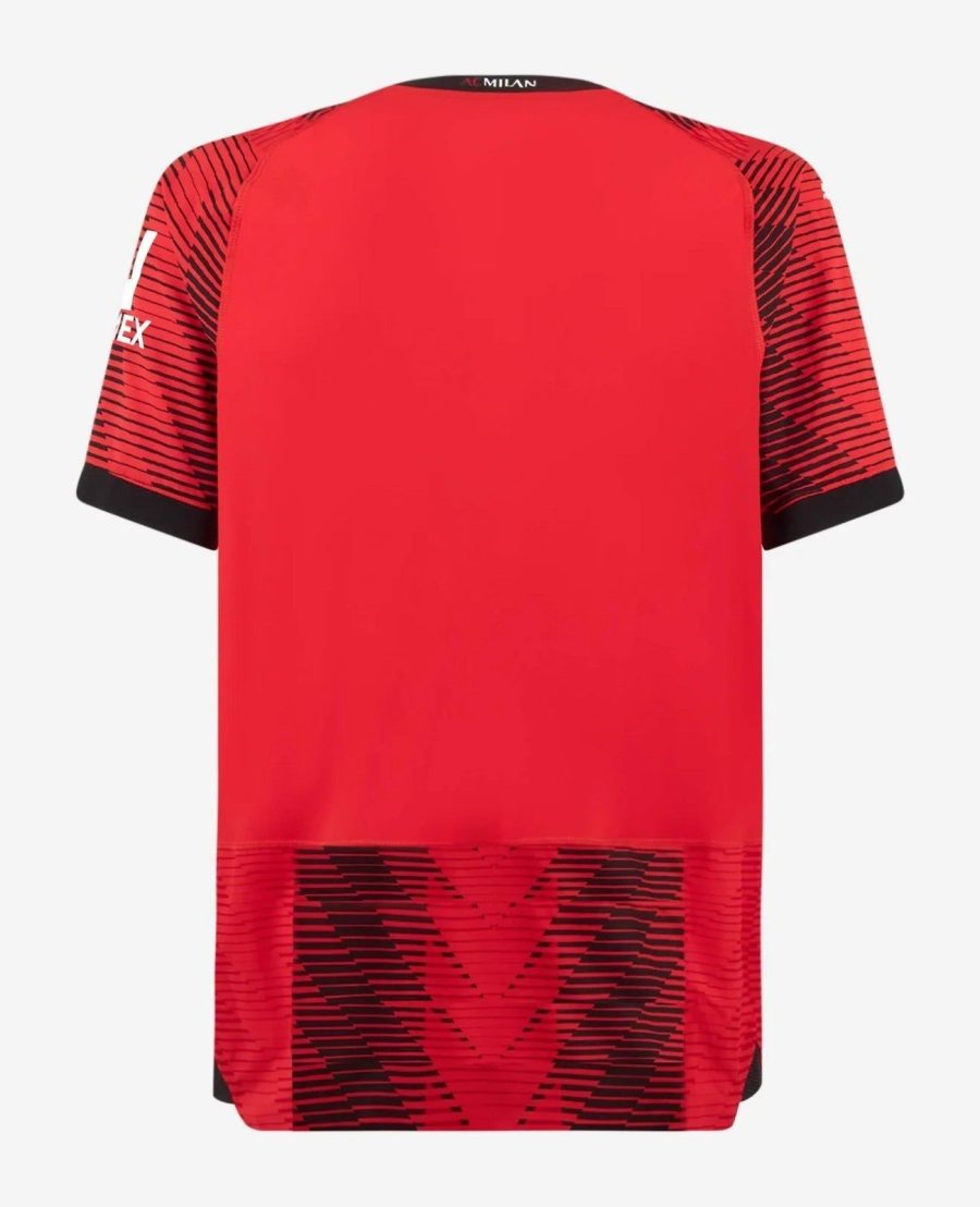 AC Milan Heimtrikot 2023/2024 rot-schwarz gestreift