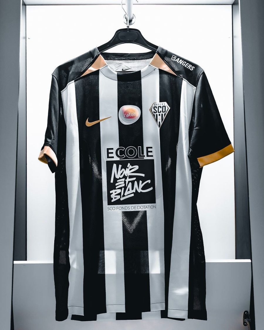 Heimtrikot Angers SCO Saison 2025 2026 offizielle Fußballausrüstung