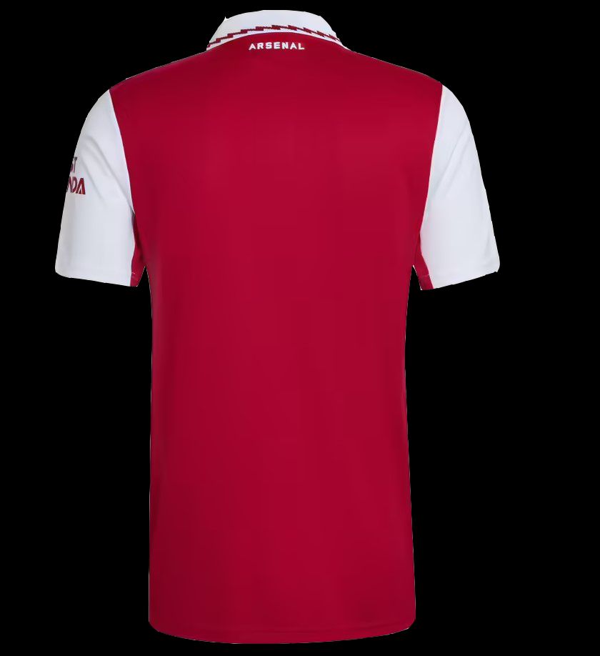 maillot-domicile-arsenal-saison-deux-mille-vingt-deux-deux-mille-vingt-trois-rouge-et-blanc Heimtrikot Arsenal Saison 2022 2023 rot und weiß