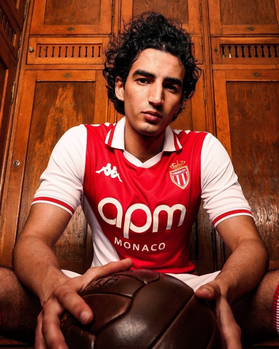AS Monaco Heimtrikot 2024/2025 rot-weiß