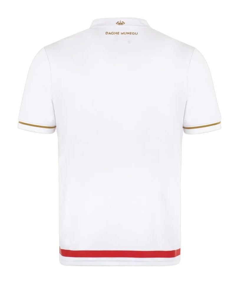 Heimtrikot AS Monaco Saison 2025 2026 offizielle Fußballausrüstung rot und weiß